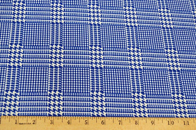 Techno Houndstooth Blue 5 YARDS